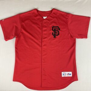 Majestic MLB Jersey San Francisco Giants Men's XL Red Black Baseball Dad Sports